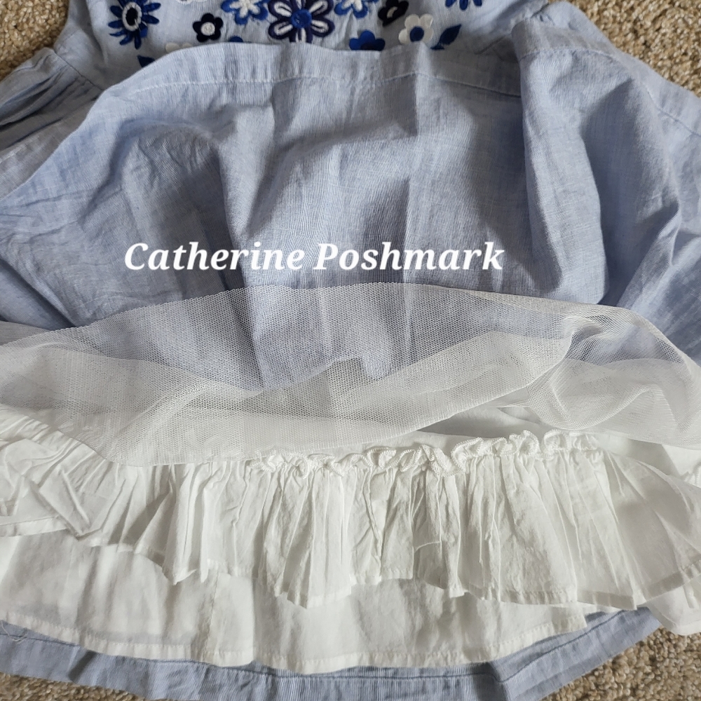 ♥️NWT♥️ BODEN GIRLS CHAMBRAY DRESS - Picture 6 of 15